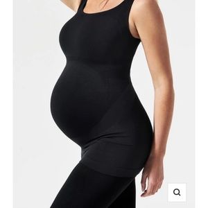Blanqi maternity belly support tank top black, size medium